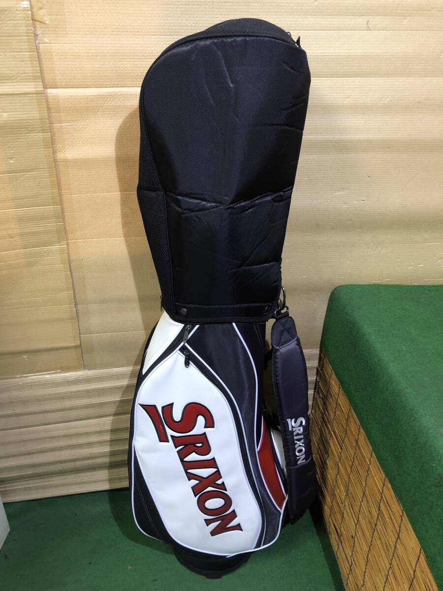 送料無料/おてがる配送☆中古品 SRIXON スリクソン キャディバッグ ［4877］※仕切り生地に痛み有