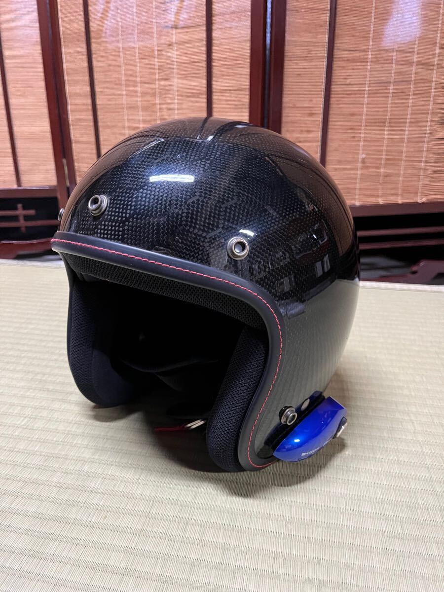【美品】ZEALOT Flyboy JET カーボンヘルメット 2019/02 制造品 ビーコム付き
