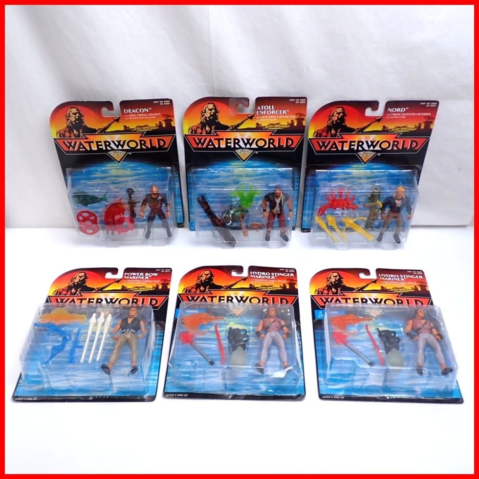 ★未開封 Kenner/ケナー ウォーターワールド アクションフィギュア 6体セット/95年/ケビン・コスナー/SF映画/洋画/アメトイ&1168900432