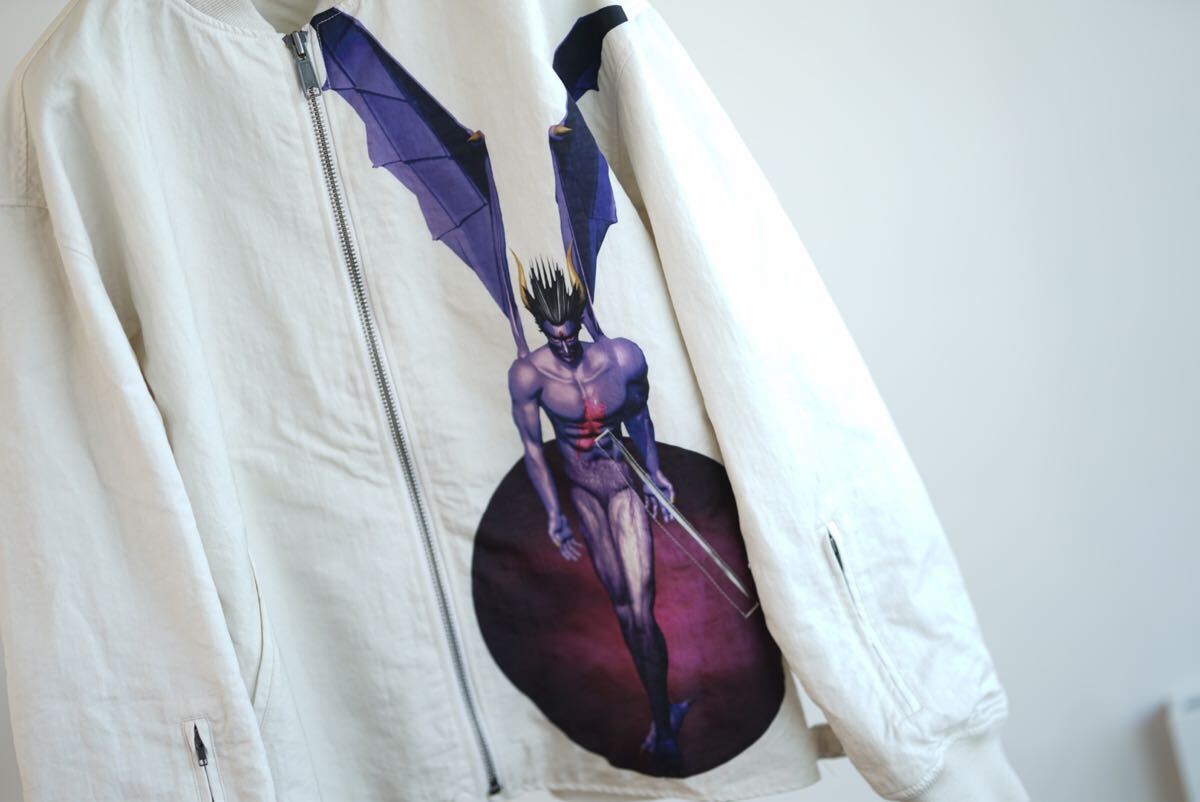 Supreme × yohji yamamoto × tekken ロゴ刺繍 ブルゾン XL 白 Supreme × yohji yamamoto × tekken ロゴ刺繍 ブルゾン XL 白