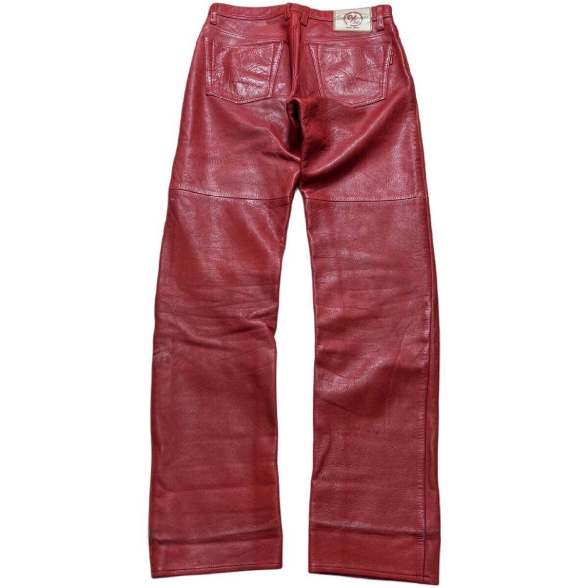 Rare 00s Japanese label TAKEO KIKUCHI cow leather pants