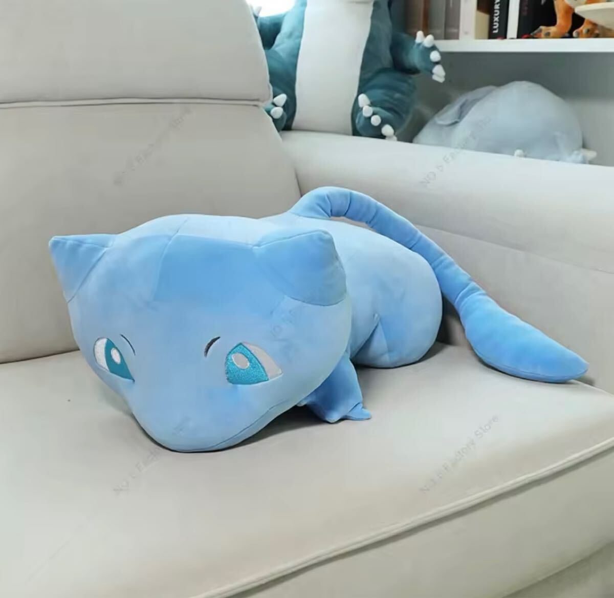 ミュウ 色違い 青 ブルー ぬいぐるみ 小型 15cm 紙袋付【残3のみ