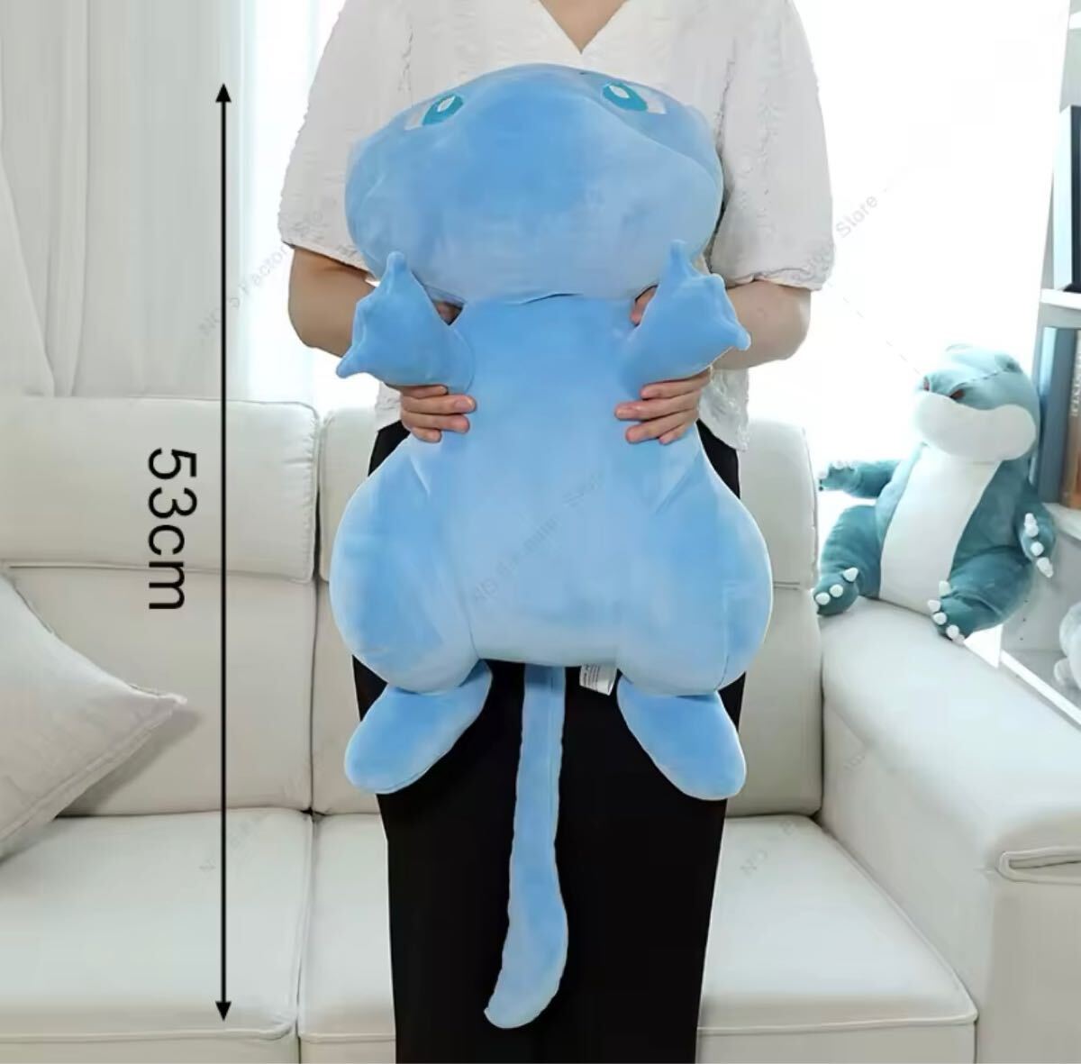 色違い 青い ミュウ もっちり ねそべり BIG ぬいぐるみ ポケモン