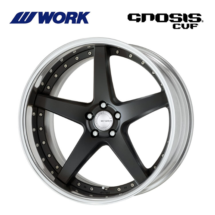 送料無料 ワーク GNOSIS CVF FULL REVERSE ミドルコンケイブ DEEP RIM Odisk 8.5J-21 +48~26 5H-120 【4本セット 新品】