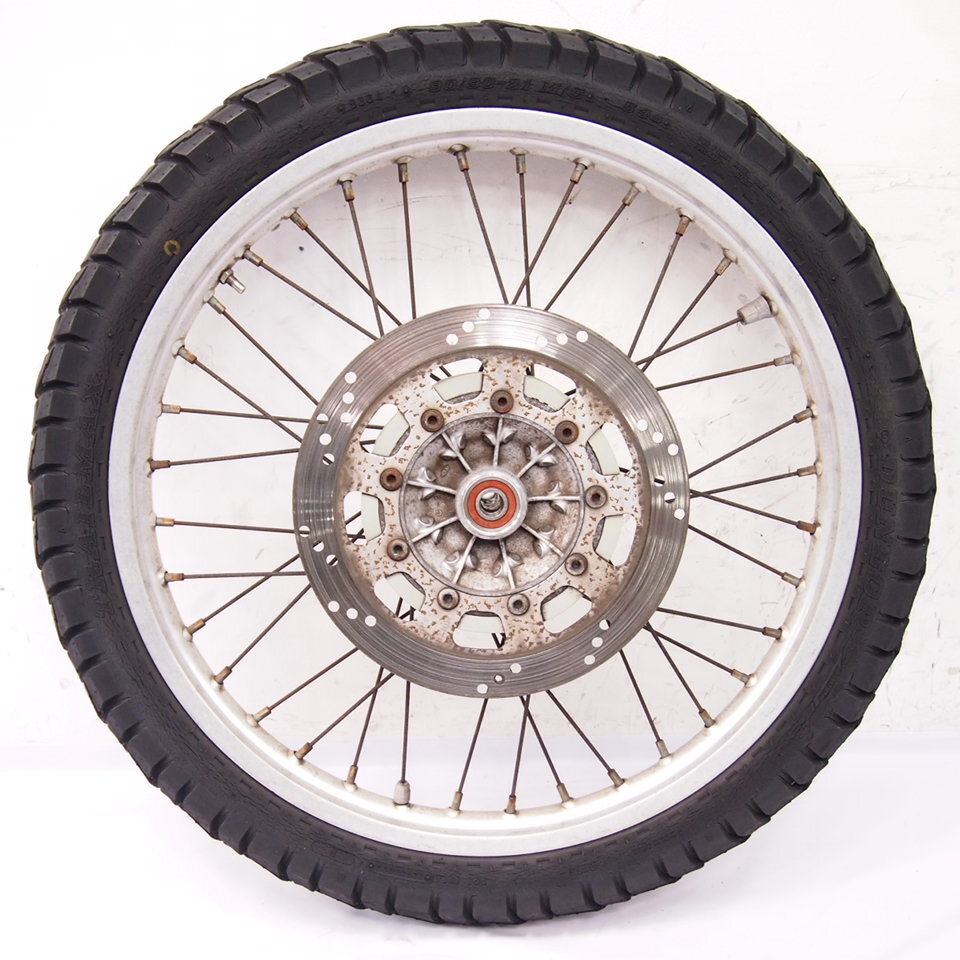 KLR600純正フロントホイール前ホイール フロントディスクローター ハブF-1146 21x1.60