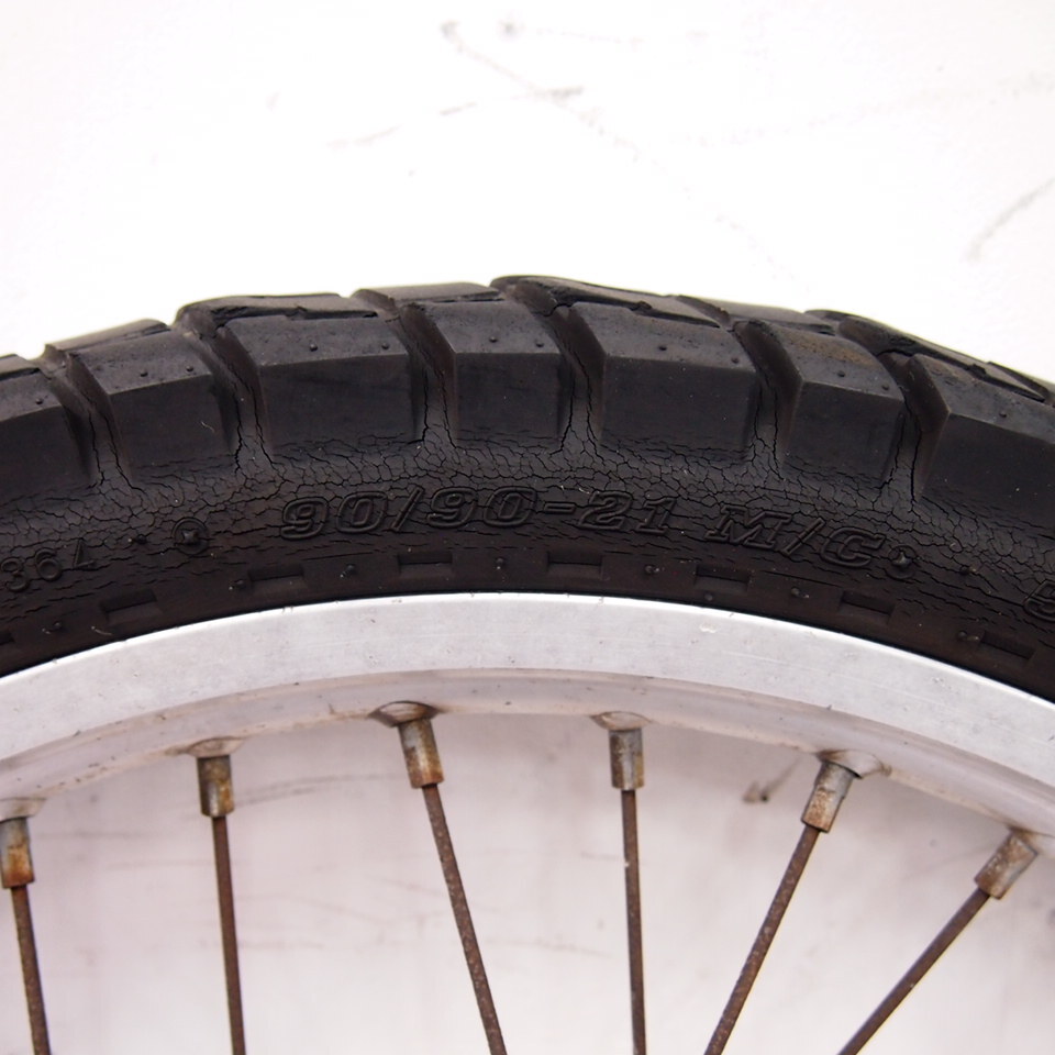 KLR600純正フロントホイール前ホイール フロントディスクローター ハブF-1146 21x1.60