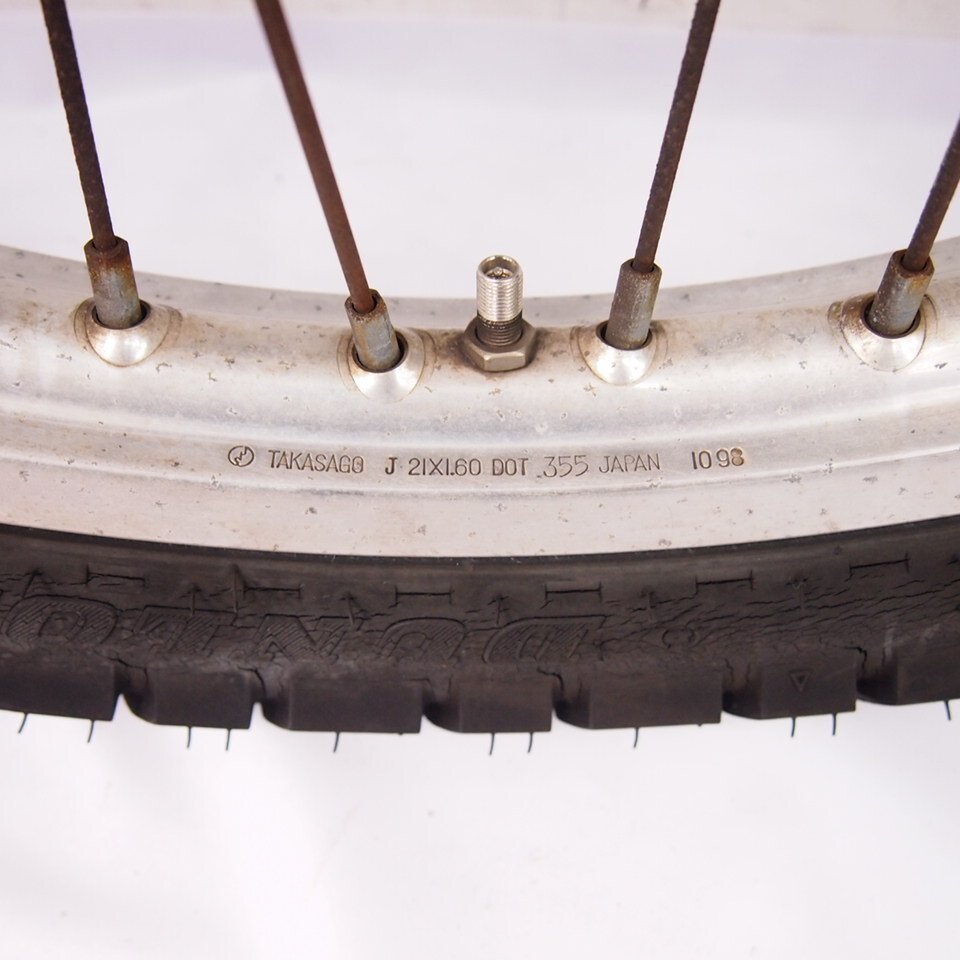 KLR600純正フロントホイール前ホイール フロントディスクローター ハブF-1146 21x1.60