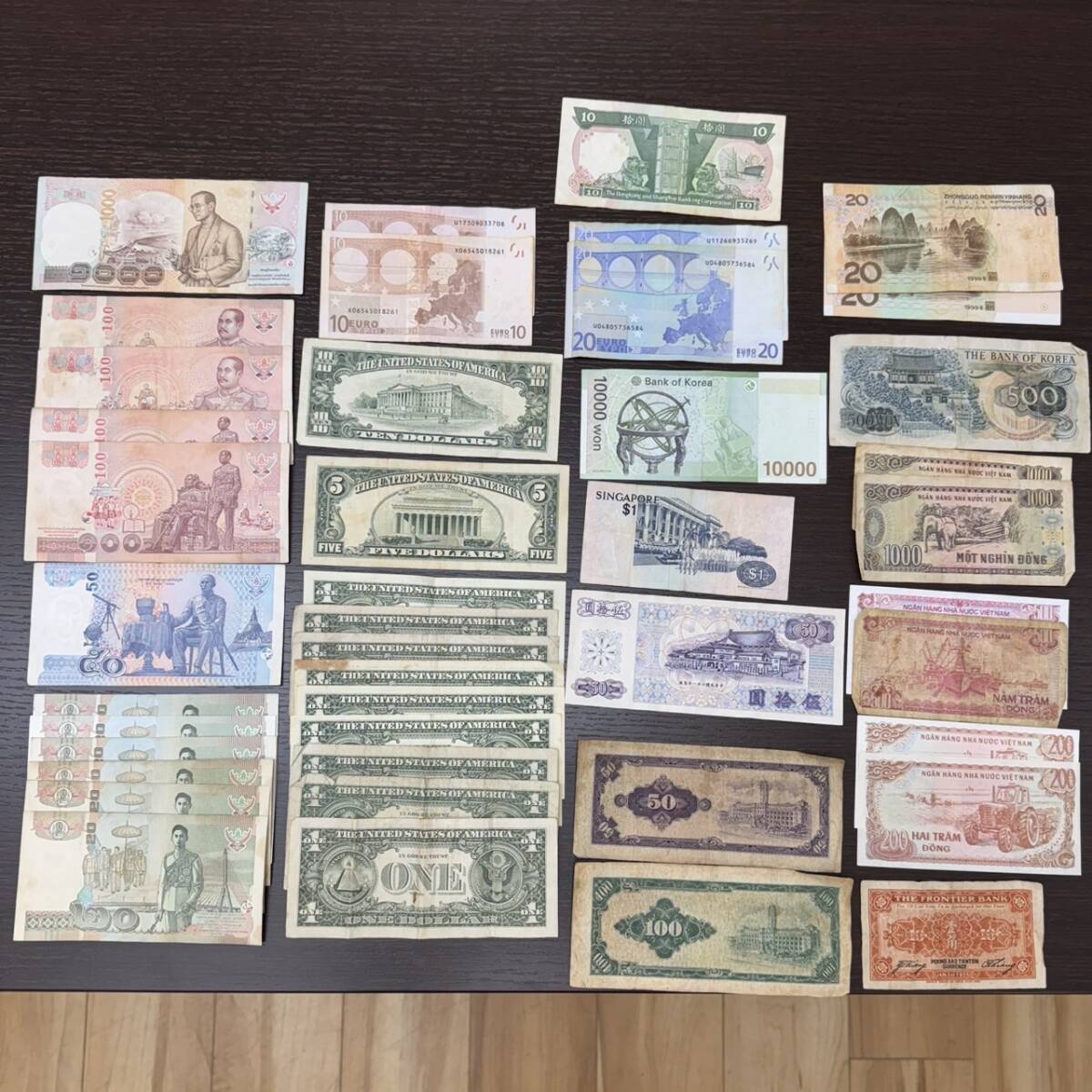 外国 海外 紙幣 お金 お札 中国 米 アメリカ シンガポール