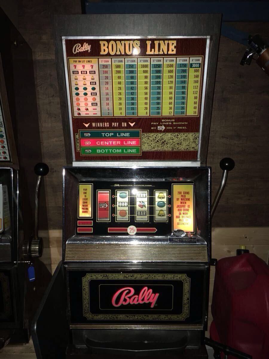 ほぼ完動品 米国バリー社製 BALLY BONUS LINE バリー ボーナス ほぼ完動品 米国バリー社製 BALLY BONUS LINE バリー ボーナス