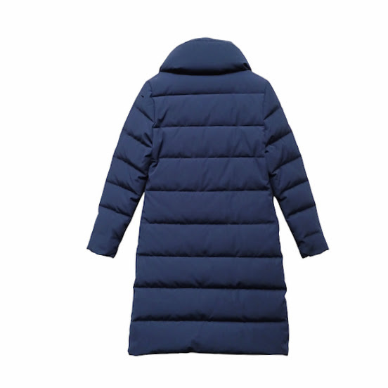 Cape Heights ケープハイツ ショールカラー ダウンコート ロングダウンジャケット ネイビー Aライン サイズ S