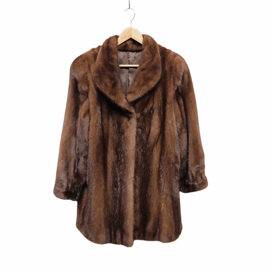 アメリカンウルトラ ミンクファーコート ブラウン 99 AMERICAN FUR AWARDS AMERICAN ULTRA 4つ星 ミンクファー