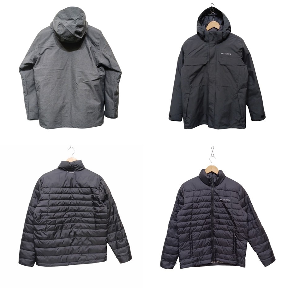 Columbia コロンビア マウンテンパーカー クローバーデールIIインターチェンジジャケット ジップアップ ブラック 3WAY WE4191 サイズ M