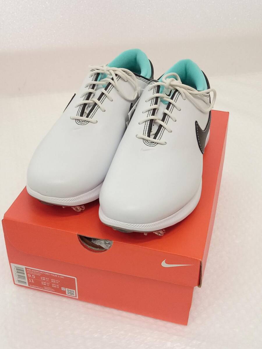 (2892752)ナイキ AIR ZOOM VICTORY TOUR 2 DJ6570-114 ゴルフ 27.5cm (ホワイト×ブラック×コパ)