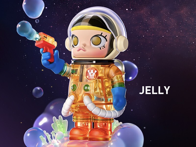POP MART KENNYSWORK MEGA コレクション 100％ SPACE MOLLY シリーズ 1 JELLY POPMART ポップマート スペース モリー フィギュア