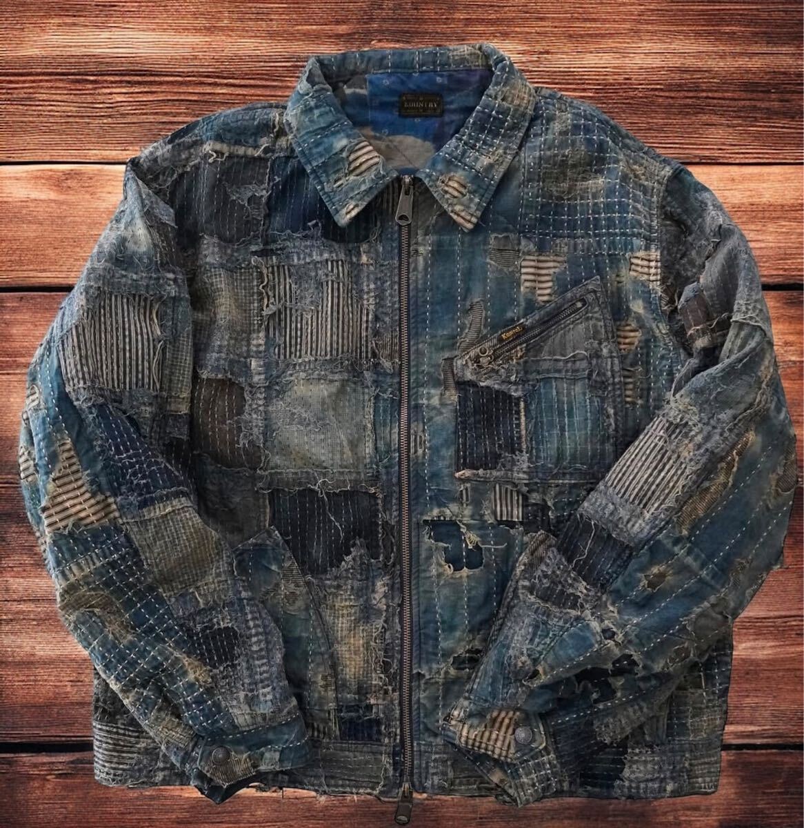 確実正規品 KAPITAL キャピタル サイズ4BORO KOUNTRYジップ 確実正規品 KAPITAL キャピタル サイズ4BORO KOUNTRYジップ
