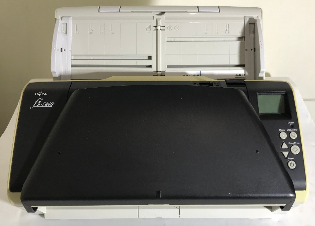 [ Saitama departure ][FUJITSU Fujitsu PFU]A3 compact сканер fi-7460 * общий считывание брать .194097 листов * рабочее состояние подтверждено * (9-4681)