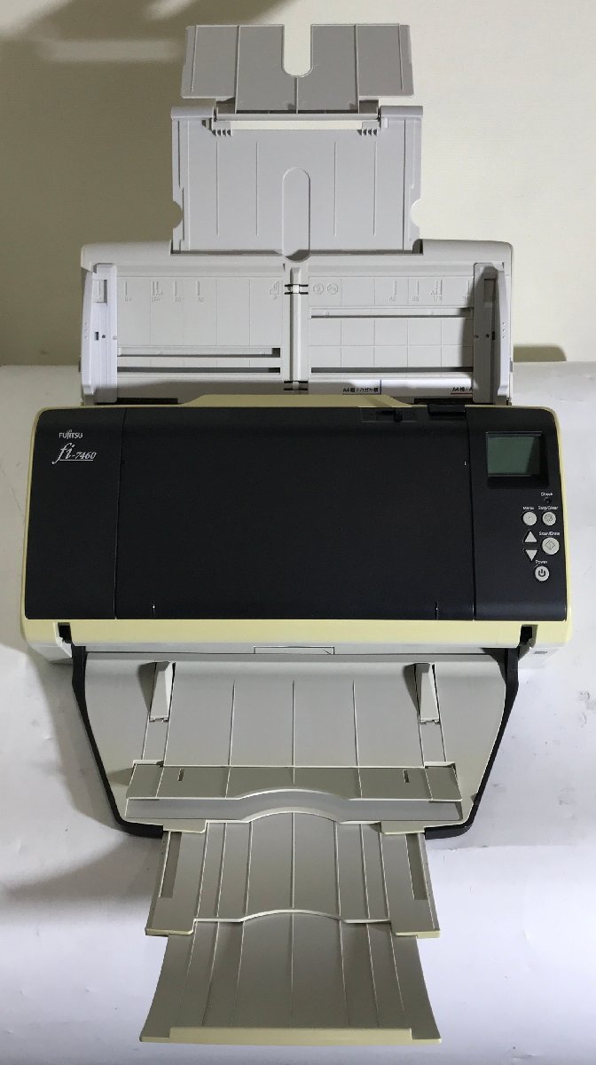[ Saitama departure ][FUJITSU Fujitsu PFU]A3 compact сканер fi-7460 * общий считывание брать .194097 листов * рабочее состояние подтверждено * (9-4681)