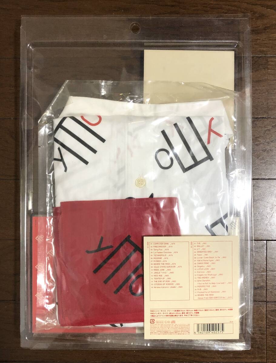 YMO シャツ&バンダナ Yahoo!オークション - 【廃盤 2CD+Yシャツ(未開封)+バンダナ(未
