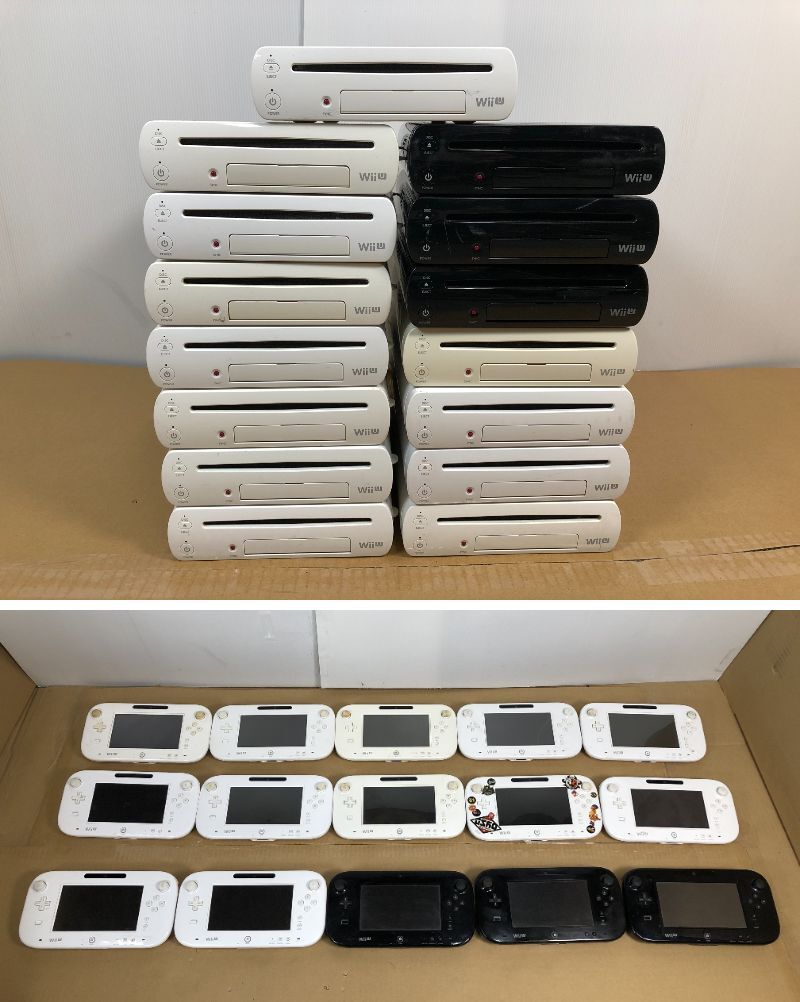 Nintendo Wii U　ｘ１５セット　（本体ｘ15台 ＋ 液晶付きパッドｘ15台）　まとめて③