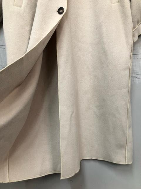 新品☆LL～3Lトール?ベージュ系?おしゃれなステンカラーロングコート☆e228