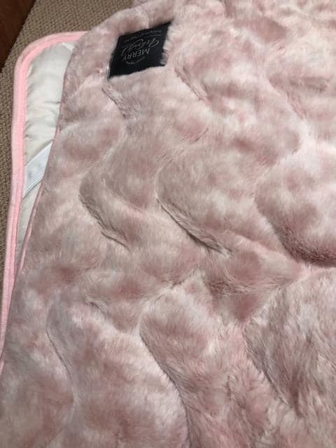 新品☆シングル?ピンク系?觸り心地◎なめらか敷きパッド＆あったか毛布〇A893