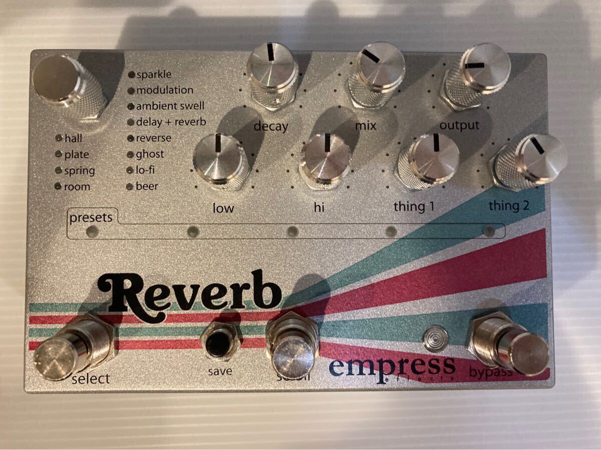 empress Reverb エンプレス リバーブ empress effects Reverb High-Quality Stereo Reverb リバーブ