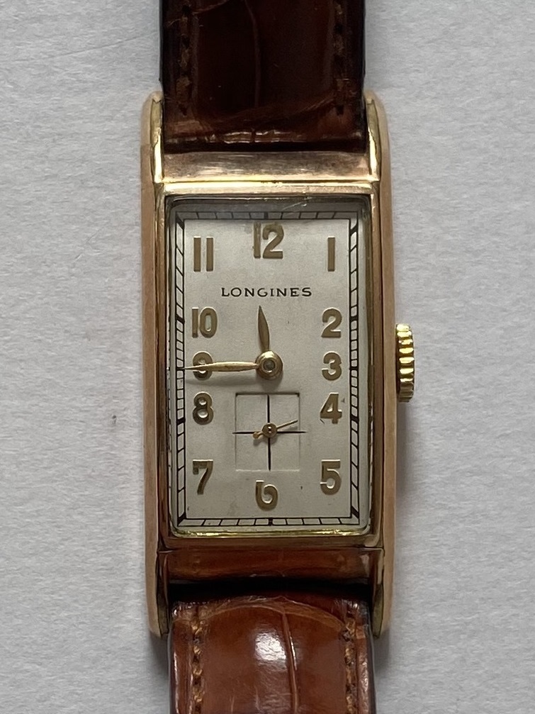 ★ロンジン★アンティーク★IWC新品クロコベルト付★手巻き★