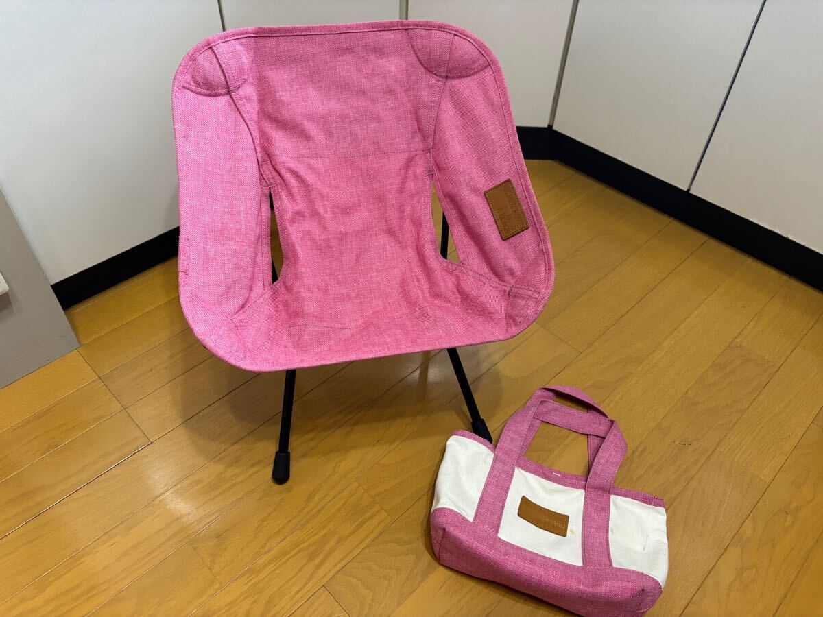 ☆Helinox Chair One☆Home deco beach☆ヘリノックス☆ホームデコビーチ☆チェアミニ☆ピンク☆キッズ☆美品☆送料込み！！