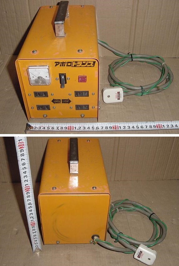 株式会社 ミナト アポロ トランス、入力:200V、出力:100V・115V 株式会社 ミナト アポロ トランス、入力:200V、出力:100V・115V