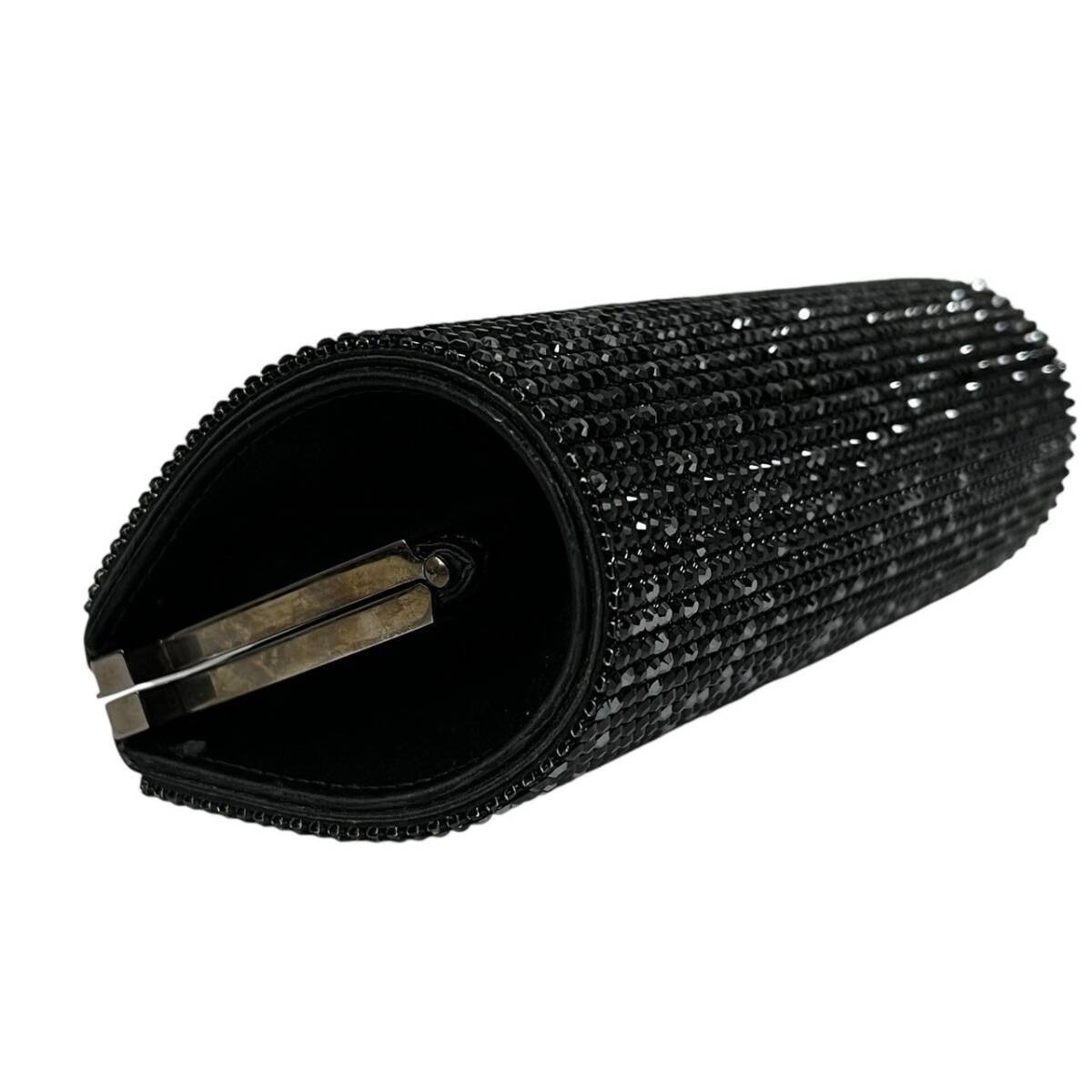 Al12 Swarovski スワロフスキー クリスタルメッシュ イブニングバッグ ブラック パーティ
