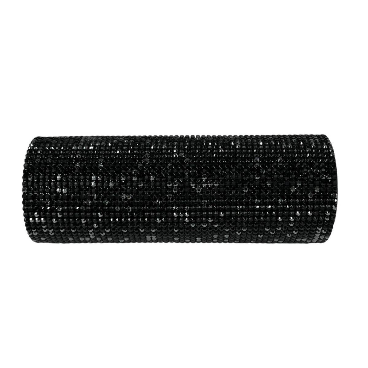 Al12 Swarovski スワロフスキー クリスタルメッシュ イブニングバッグ ブラック パーティ