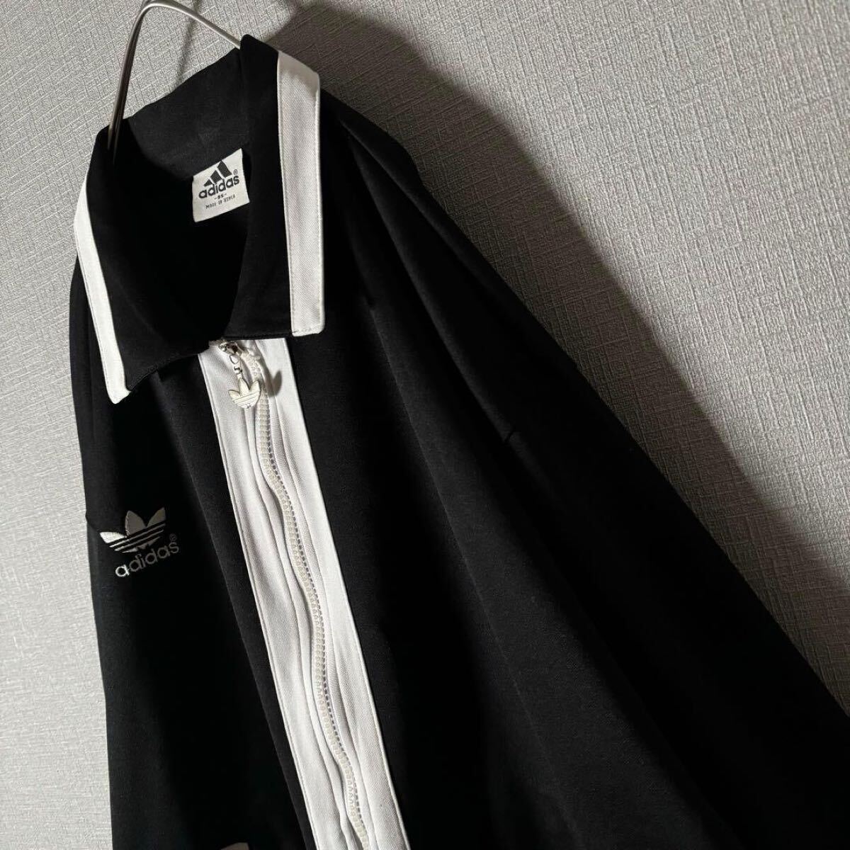 希少☆90s アディダス adidas 刺繍ロゴ リブライン トラック 希少☆90s アディダス adidas 刺繍ロゴ リブライン トラック