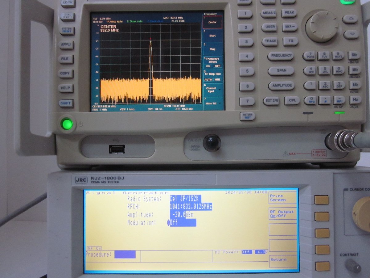 中古】基地局テスタ NJZ1800BJ 日本無線 CDMA MSテスタ x02348 中古】基地局テスタ NJZ1800BJ 日本無線 CDMA MSテスタ x02348