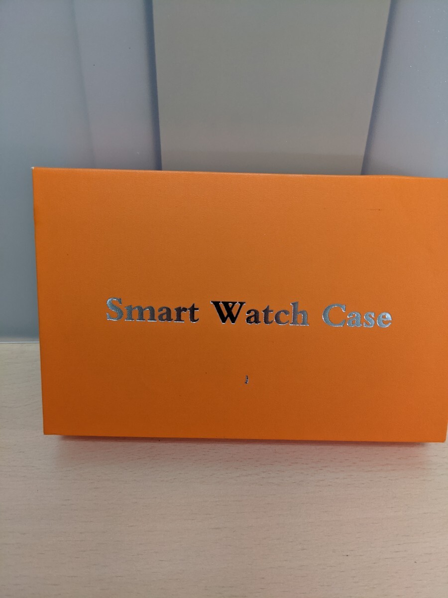 y120308s )高級軽量透明ケース用Apple Watch Ultra 1/2 49mmバンド カバー付き 高耐久 頑丈なケース (明インク黒)
