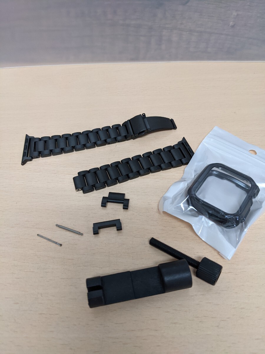 y122403s Apple Watch バンド 38mm 40mm 41mm 4マットステンレス鋼時計ベルト コンパチブル アップルウォッチバンド