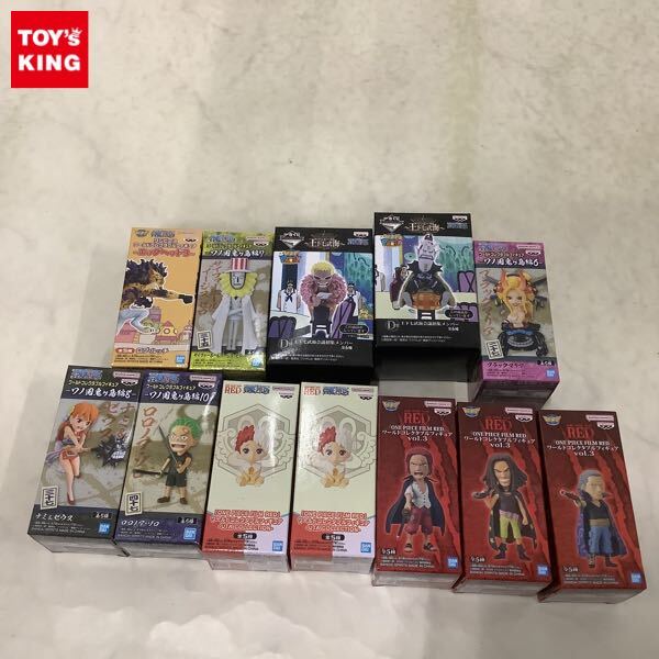 1円〜 未開封 ONE PIECE ワールドコレクタブルフィギュア エッグヘッド3 ロブ・ルッチ、FILM RED vol.3 シャンクス他