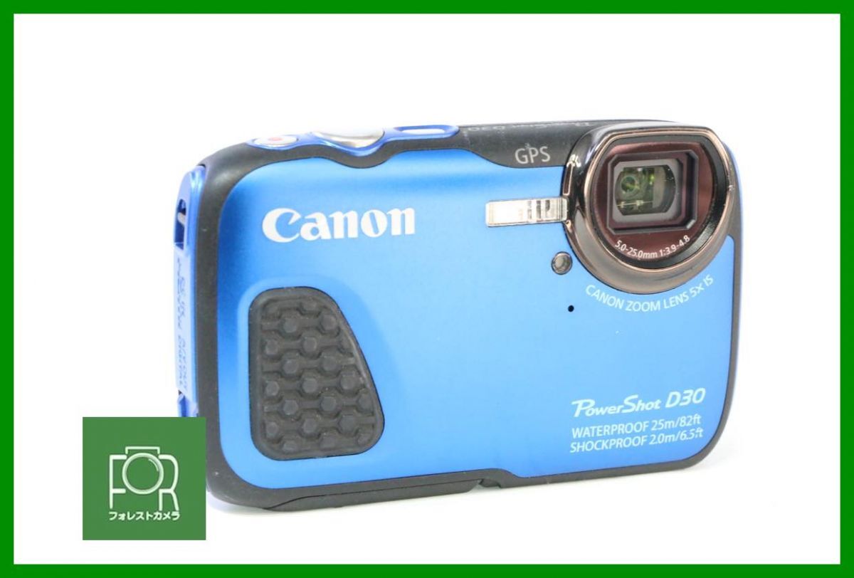 ジャンク バッテリー欠品 Canon デジカメ PowerShot D30 ブルー ジャンク バッテリー欠品 Canon デジカメ PowerShot D30 ブルー