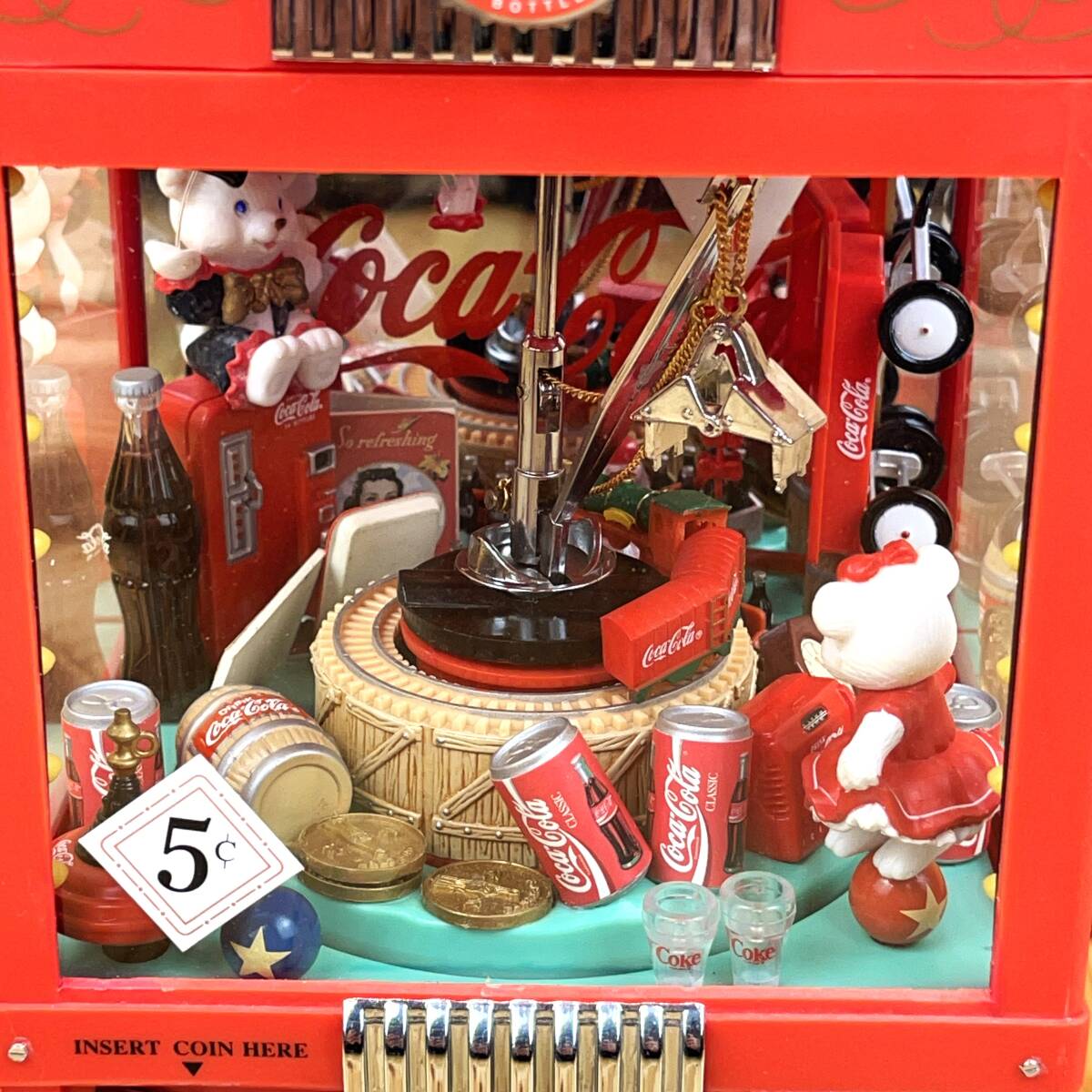 激レア 1997年製 コカコーラ クレーンゲーム型オルゴール UFO 激レア 1997年製 コカコーラ クレーンゲーム型オルゴール UFO