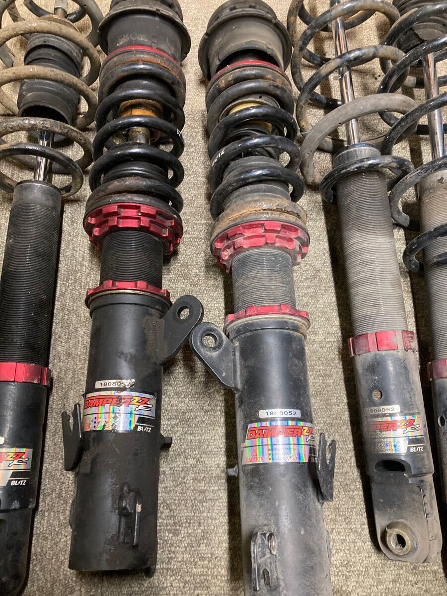 ジャンク 2台分 BLITZ 車高調 サスペンションキット DAMPER ZZ-R ジャンク 2台分 BLITZ 車高調 サスペンションキット DAMPER ZZ-R