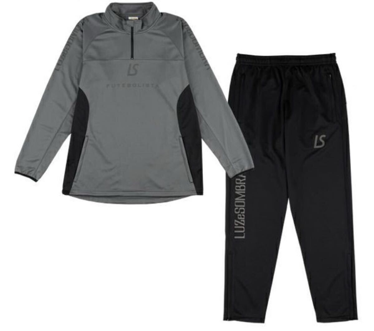 3日まで限定値下げ LUZ e SOMBRA PURELY HAFF ZIP JERSEY SETUP チャコール×ブラック Mサイズ 新品未開封 送料無料 ルースイソンブラ