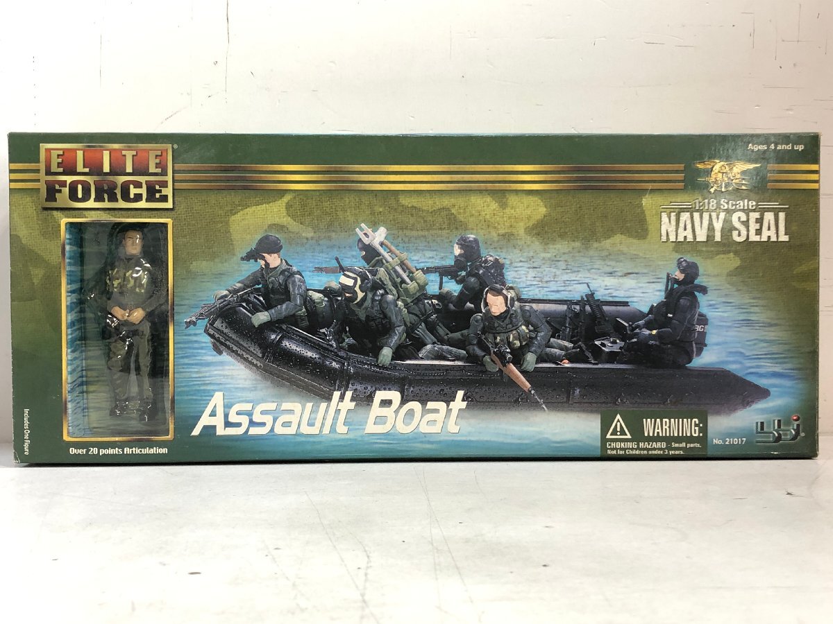 【フィギュア】ELITE FORCE《 ネイビイーシール アサルトボート 》1/18 US NAVY SEAL ASSAULT BOAT エリートフォース タカラ ▲