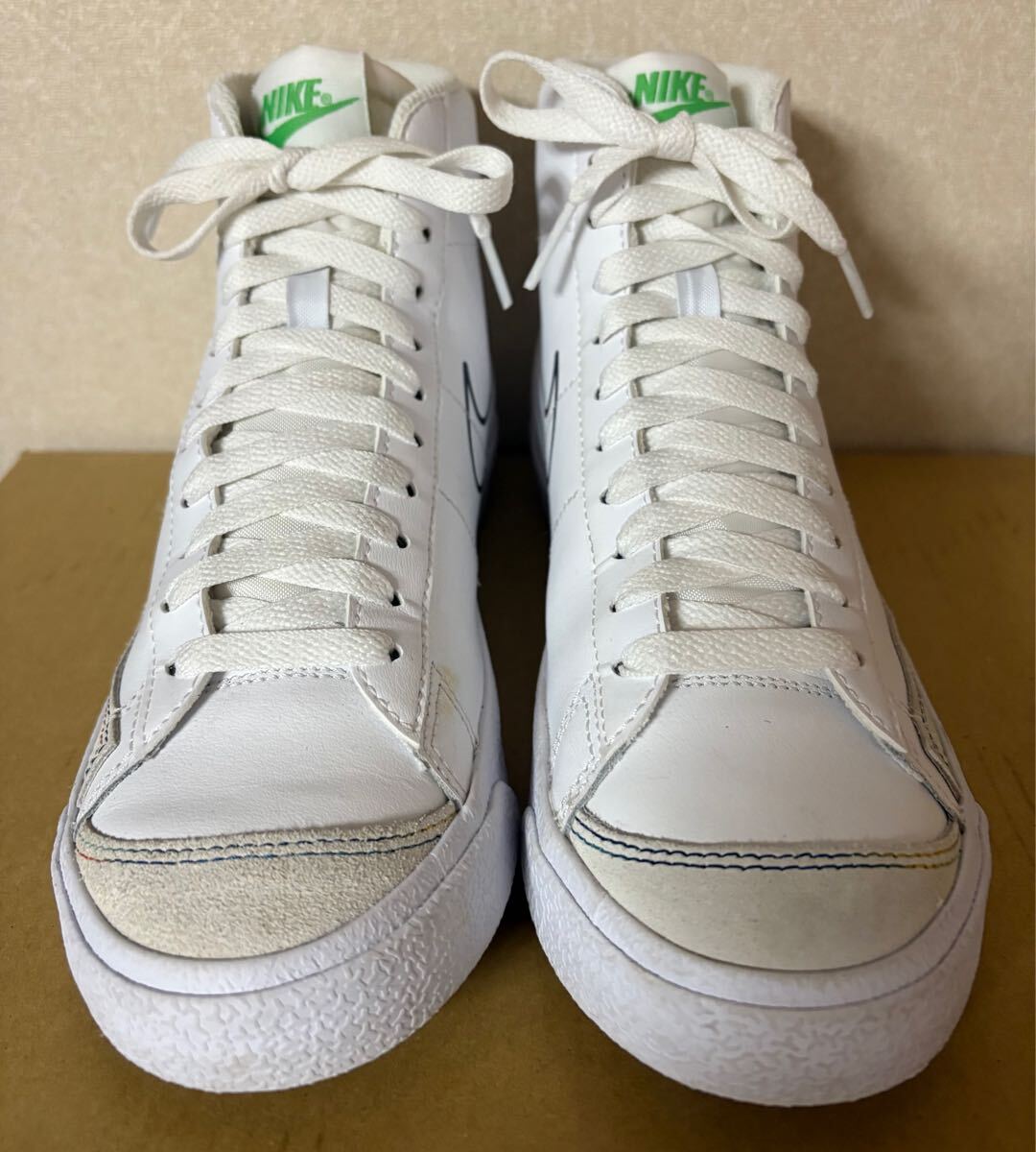 NIKE BLAZER MID '77 GS *MULTI SWOOSH~ size-23.5cm б/у ( очень красивый товар ) без коробки . бесплатная доставка NCNR