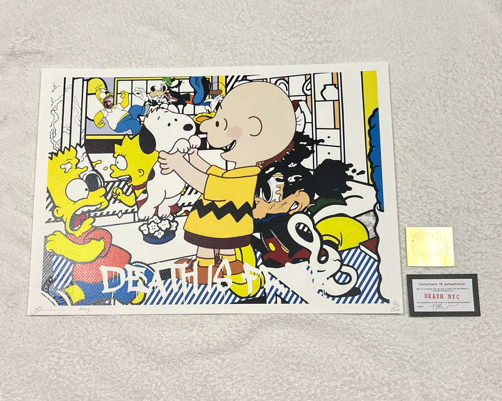 DEATH NYC スヌーピー SNOOPY シンプソンズ Dismaland 世界限定 DEATH NYC スヌーピー SNOOPY シンプソンズ Dismaland 世界限定
