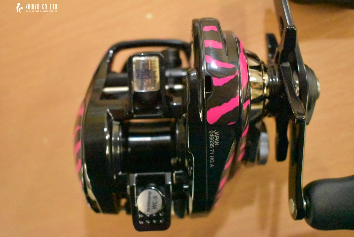 シマノ 24 メタニウム DC 71HG 左 WANEES ステッカー カスタム シマノ 24 メタニウム DC 71HG 左 WANEES ステッカー カスタム