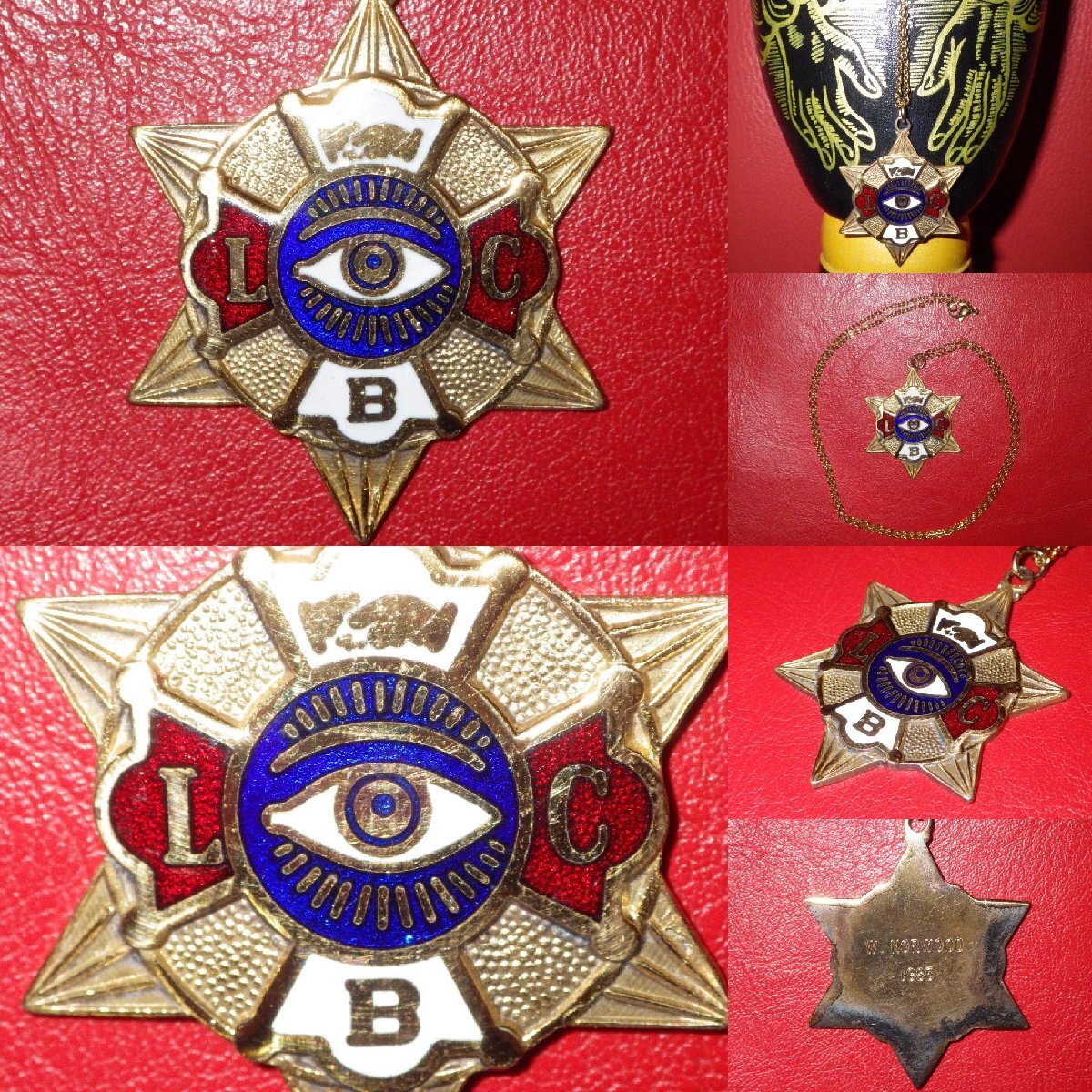 80*S*I.O.F.* Vintage * подвеска *p Robin s. глаз * shake рукоятка z*. love группа * тайное общество * колье * франкмасон *LBC*