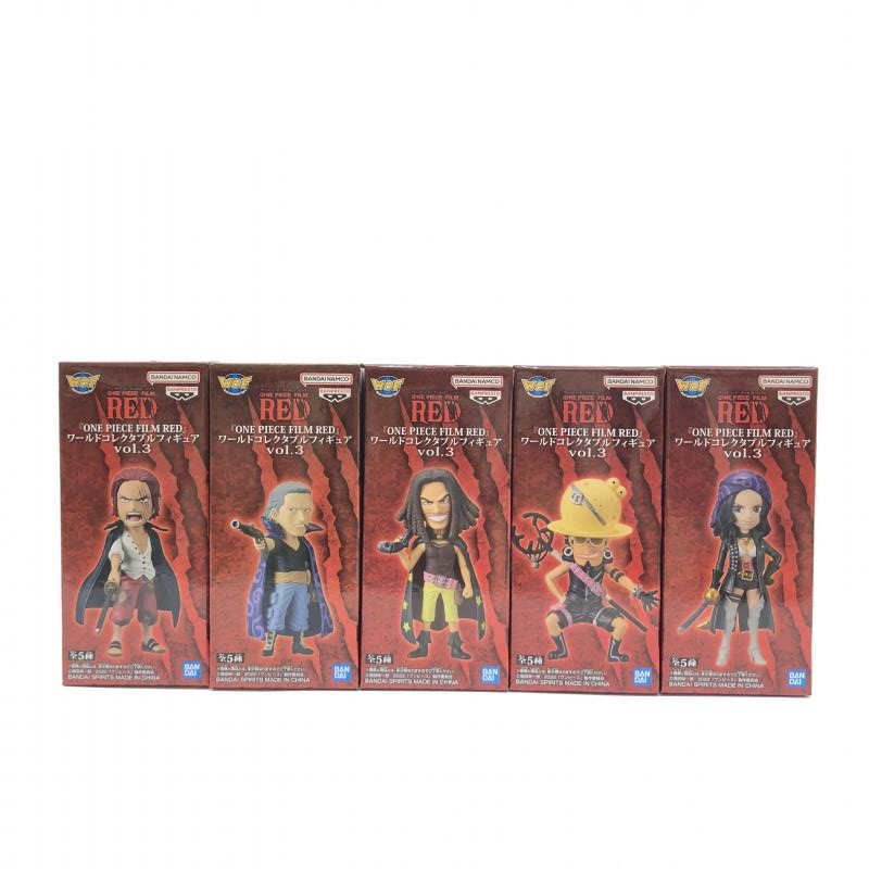 【中古】未開封)ワーコレ FILM RED Vol.3 全5種セット(AシャンクスBベックマンCヤソップDウソップEロビン) バンダイ[240066108480]