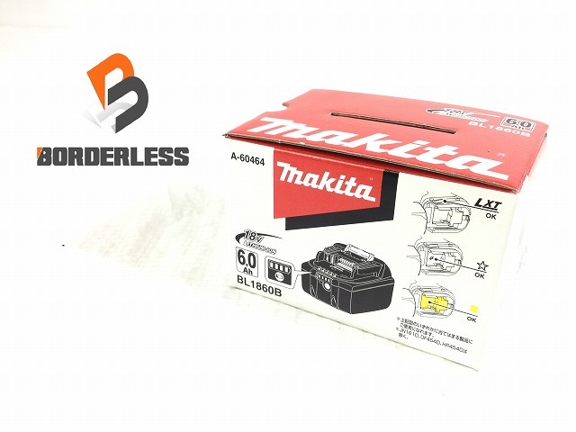 ☆未使用品☆makita マキタ 18V 6.0Ah 純正 リチウムイオンバッテリー BL1860B 急速充電対応 残量表示付 電池 蓄電 雪マーク 100577