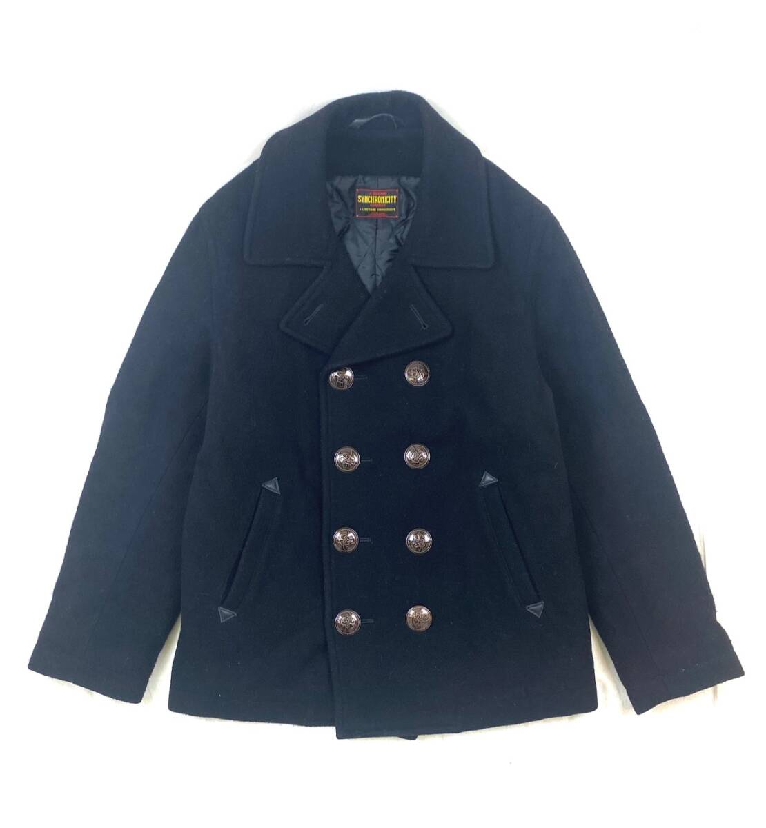 SYNCHRONICITY (シンクロニシティ) Pコートジャケット BLACK (M) WTAPS