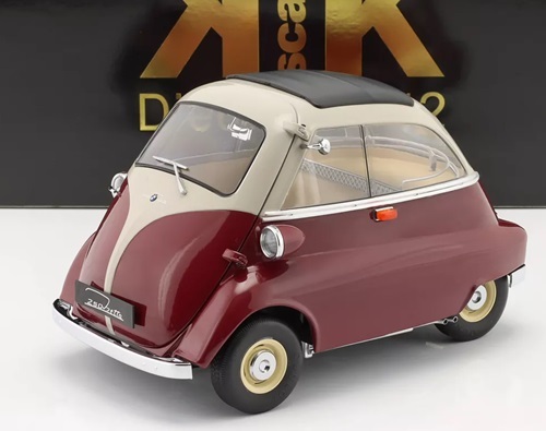 KK-Scale　1/12　BMW・250 イセッタ　darkred/cream　1959　*外箱破れあり