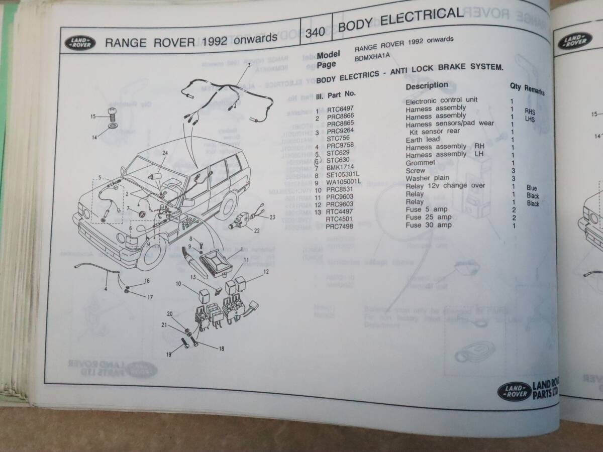 ◇値下げ 希少 レア|RANGE ROVER SERIES PARTS CATALOGUE ◇値下げ 希少 レア|RANGE ROVER SERIES PARTS CATALOGUE